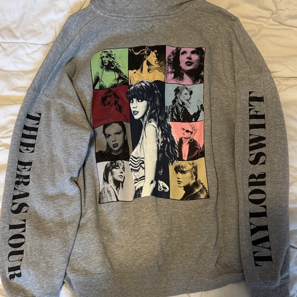 Taylor Swift The Eras Tour Gray Sweatshirt